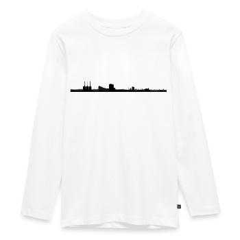 Hannover Skyline « Hannover Linden » - T-shirt manches longues Premium Ado - blanc - Devant - AI Model Kid Female (0cm)