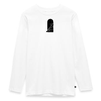 Forward into the future - Teenager Premium Organic Long Sleeve Shirt - white - Front - AI Model Kid Female (0cm)