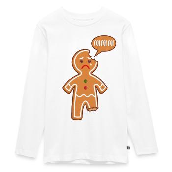 Lebkuchenmann Mi Mi Mi Mimimi Lustige Sprüche - Teenager Premium Bio Langarmshirt - Weiß - Vorne - AI Model Kid Female (0cm)