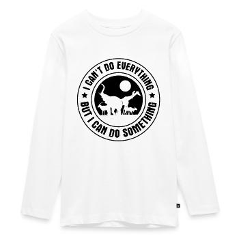 Protect Animals Animal Welfare - Teenager Premium Organic Long Sleeve Shirt - white - Front - AI Model Kid Female (0cm)