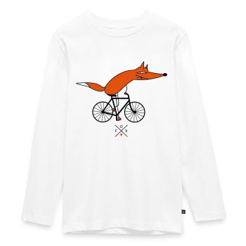 smarter cyclists - Teenager Premium Organic Long Sleeve Shirt - white - Front - AI Model Kid Female (0cm)