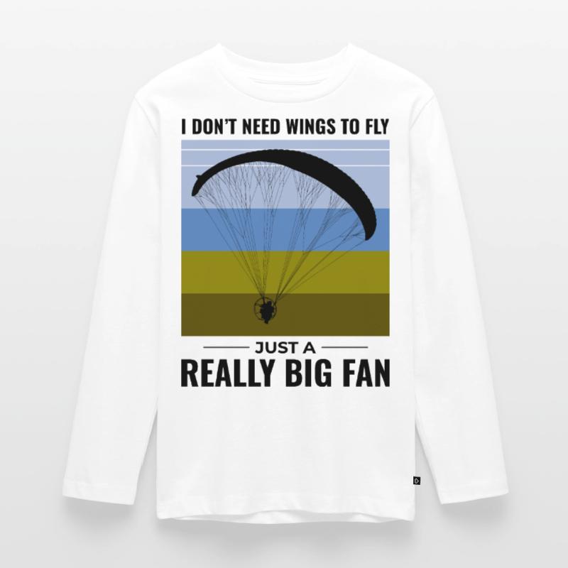 Paramotor Pilot Paramotoring Powered Paraglider Teenager Premium Organic Long Sleeve Shirt