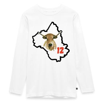 Aveyron en France - T-shirt manches longues Premium Ado - blanc - Devant - AI Model Kid Female (0cm)