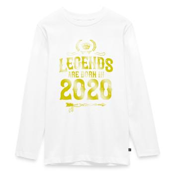 Légendes 2020 nées en - T-shirt manches longues Premium Ado - blanc - Devant - AI Model Kid Female (0cm)