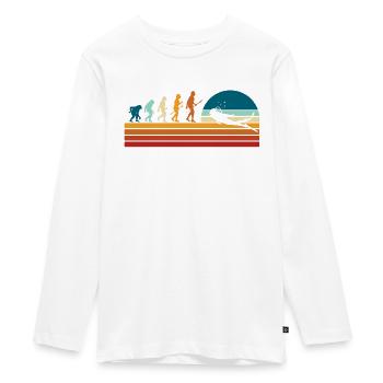 Diver Evolution Plongée & Plongée en Mer - T-shirt manches longues Premium Ado - blanc - Devant - AI Model Kid Female (0cm)