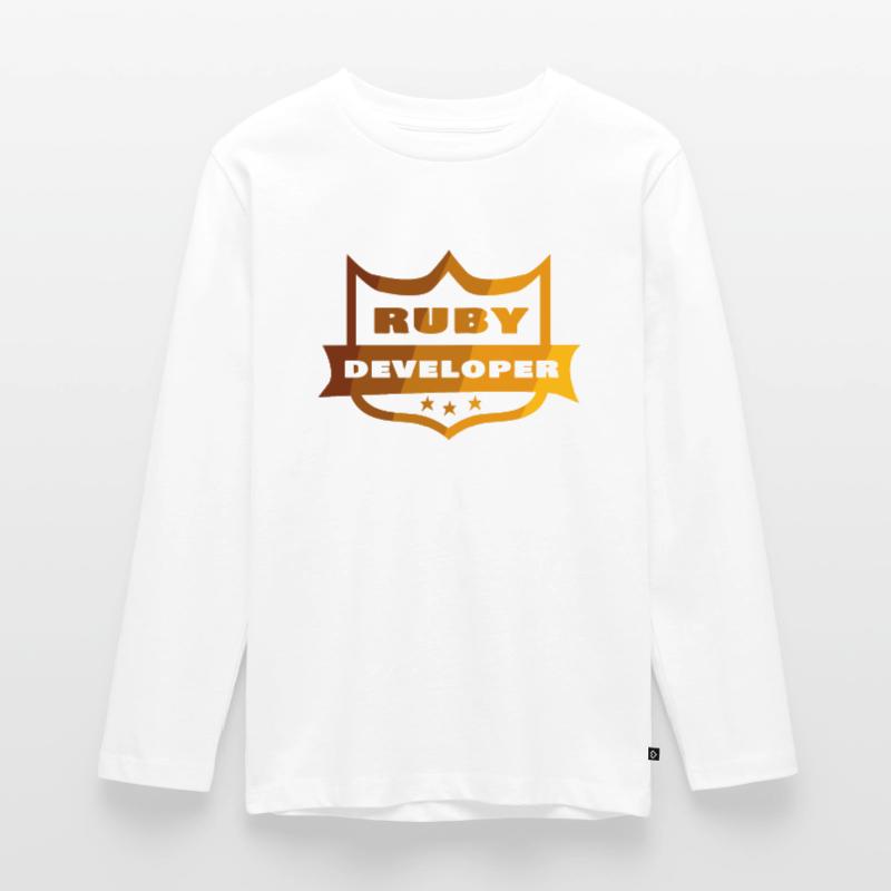 Ruby Developer Teenager Premium Organic Long Sleeve Shirt