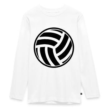 Symbole de volleyball - T-shirt manches longues Premium Ado - blanc - Devant - AI Model Kid Female (0cm)