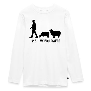 I Mes disciples Berger berger berger agriculteur agriculteur - T-shirt manches longues Premium Ado - blanc - Devant - AI Model Kid Female (0cm)