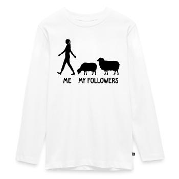 I Mes disciples Berger berger berger agriculteur agriculteur - T-shirt manches longues Premium Ado - blanc - Devant - AI Model Kid Female (0cm)