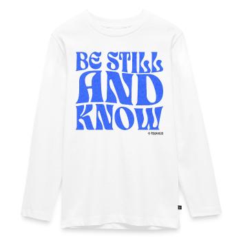 Christentum Christlicher Bibelvers - Teenager Premium Bio Langarmshirt - Weiß - Vorne - AI Model Kid Female (0cm)