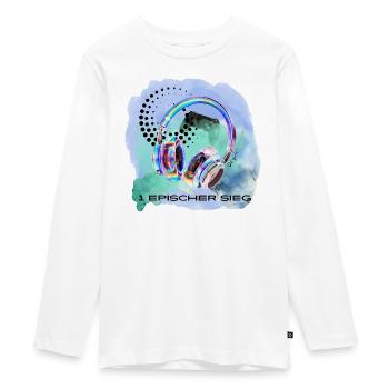1 epischer Sieg , Gamer Computer Kids - Teenager Premium Bio Langarmshirt - Weiß - Vorne - AI Model Kid Female (0cm)