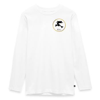 Roller - T-shirt manches longues Premium Ado - blanc - Devant - AI Model Kid Female (0cm)