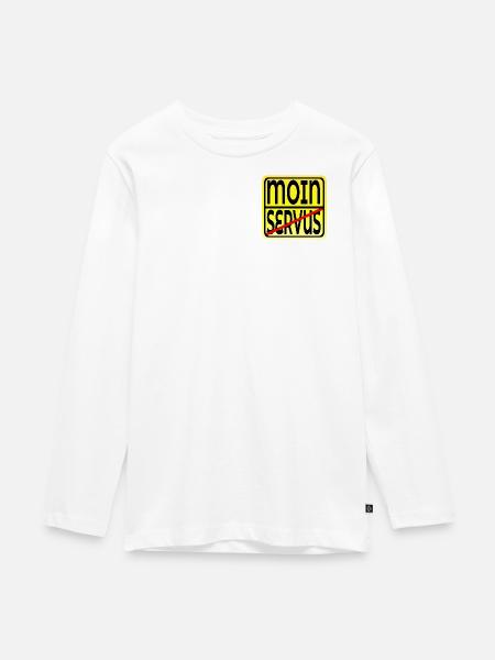 UMZUG MÜNCHEN BAYERN HAMBURG - Teenager Premium Bio Langarmshirt - Weiß