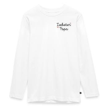Gifts for Fathers Dearest Dad - Teenager Premium Organic Long Sleeve Shirt - white - Front - AI Model Kid Female (0cm)