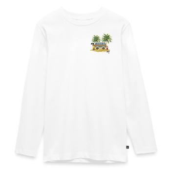 ER ICH - Teenager Premium Bio Langarmshirt - Weiß - Vorne - AI Model Kid Female (0cm)