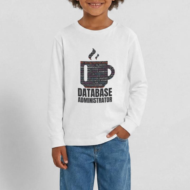 Données de base de données SQL Programmer Administration T-shirt manches longues Premium Ado