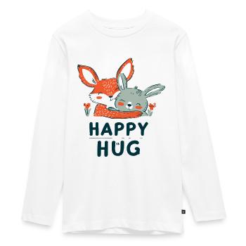CÂLIN JOYEUX - T-shirt manches longues Premium Ado - blanc - Devant - AI Model Kid Female (0cm)