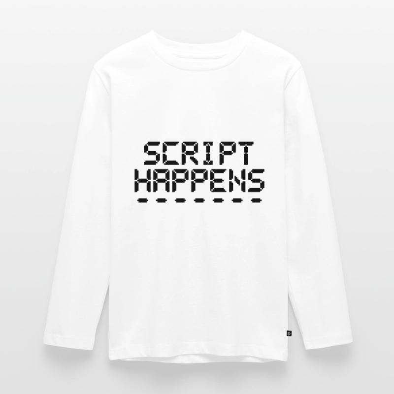 Computerprogrammierskript passiert Programmierer Teenager Premium Bio Langarmshirt