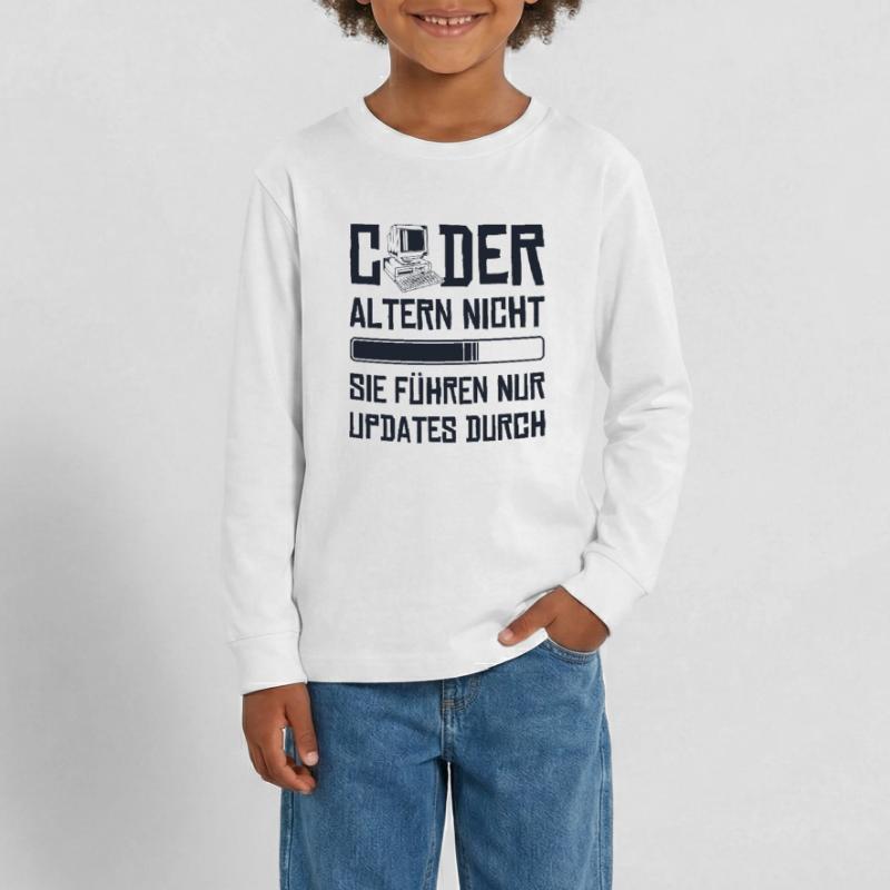 Coder Altern Nicht Developer Softwareingenieur Teenager Premium Bio Langarmshirt