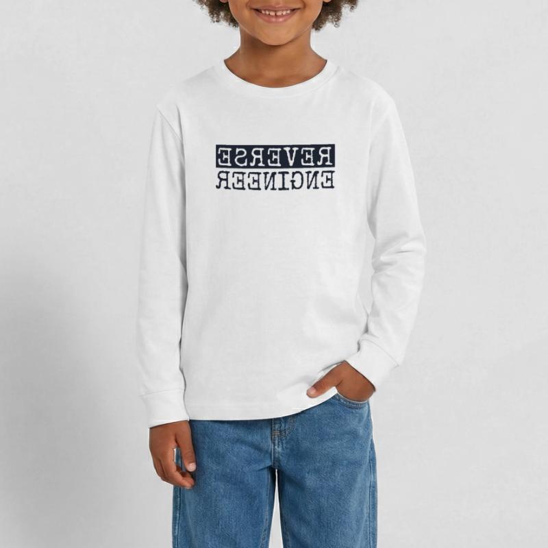 Reverse Engineer Software Engineer Developer Teenager Premium Organic Long Sleeve Shirt