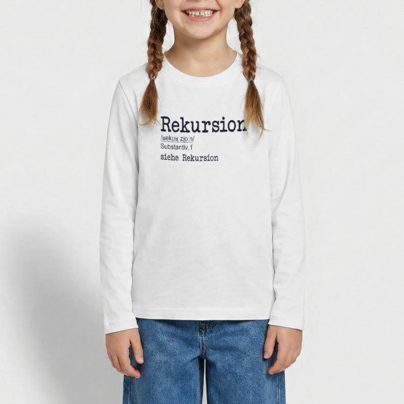 Rekursion Definition Softwareentwickler Coder Teenager Premium Bio Langarmshirt