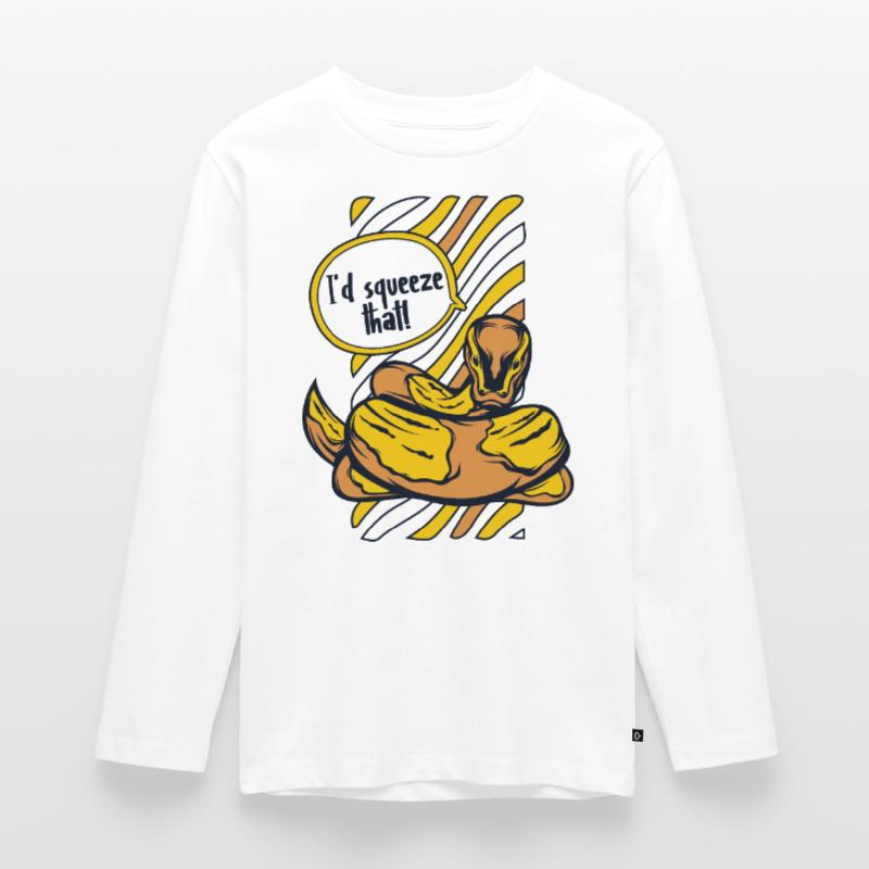 I'd Squeeze That Python Snake Banana Ball Teenager Premium Organic Long Sleeve Shirt
