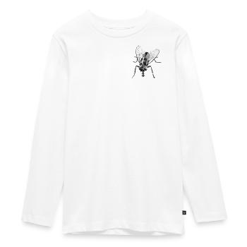 Black Bow Tie - Teenager Premium Organic Long Sleeve Shirt - white - Front - AI Model Kid Female (0cm)