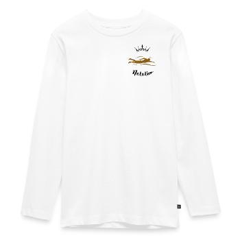 swimmer - Teenager Premium Organic Long Sleeve Shirt - white - Front - AI Model Kid Female (0cm)