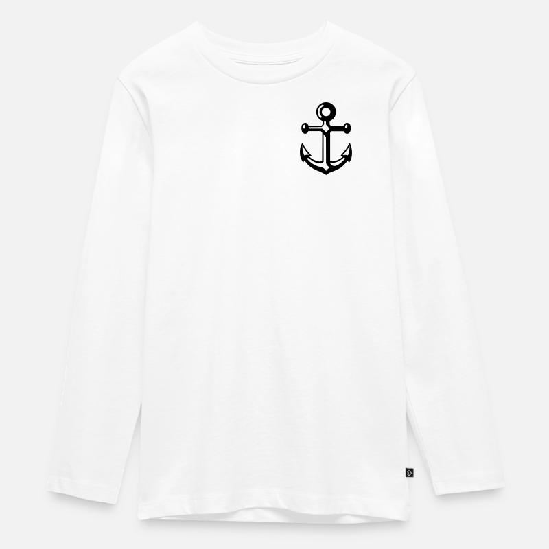 anker - T-shirt manches longues Premium Ado - blanc