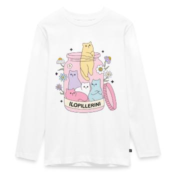MA PILULE DE JOIE - T-shirt manches longues Premium Ado - blanc - Devant - AI Model Kid Female (0cm)