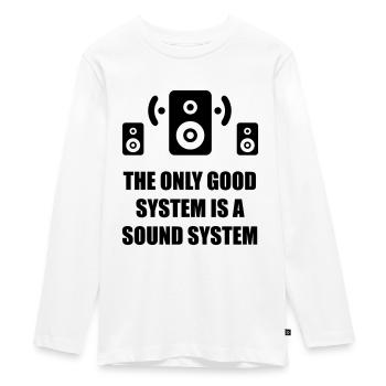 Music - Teenager Premium Organic Long Sleeve Shirt - white - Front - AI Model Kid Female (0cm)