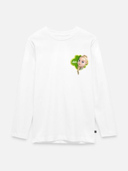 KoboldKroniken Clara-mit-C - Teenager Premium Bio Langarmshirt - Weiß