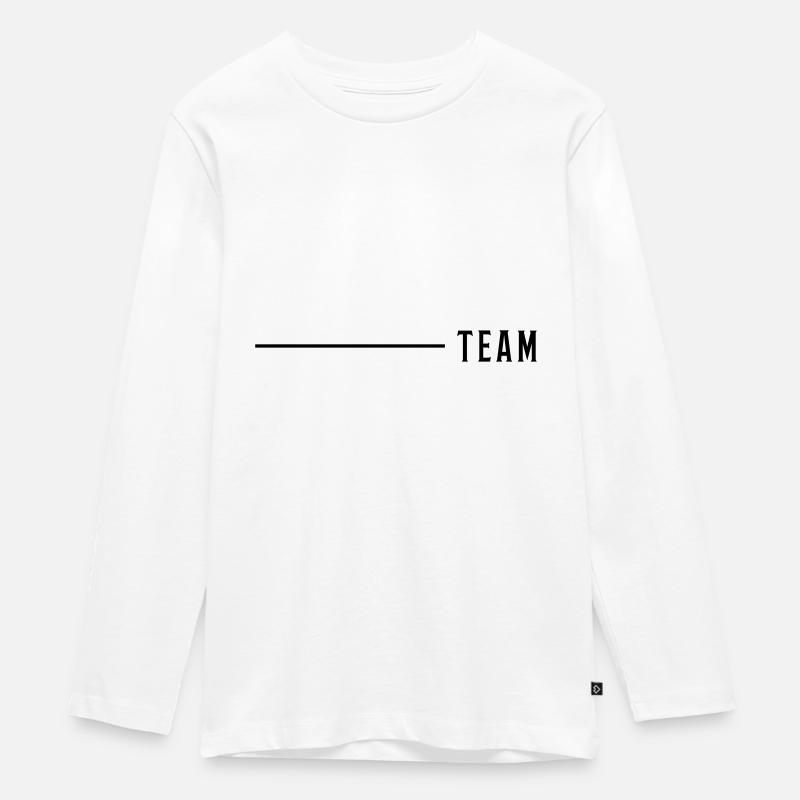 coup d'équipe - T-shirt manches longues Premium Ado - blanc
