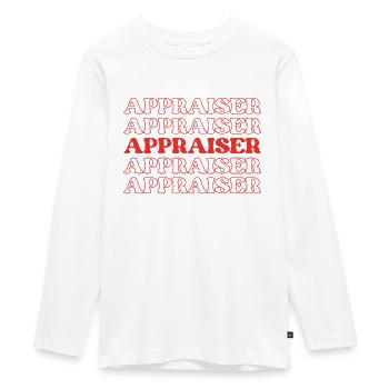 Évaluateur Évaluateur Évaluateur Évaluateur Évaluateur - T-shirt manches longues Premium Ado - blanc - Devant - AI Model Kid Female (0cm)