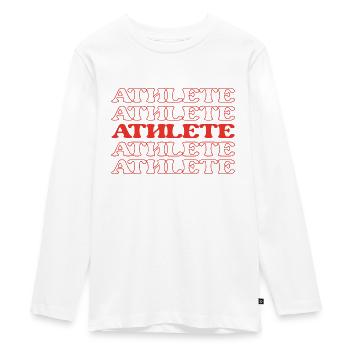 Athlete Competitor Player Sportsman Sportswoman - Teenager Premium Organic Long Sleeve Shirt - white - Front - AI Model Kid Female (0cm)
