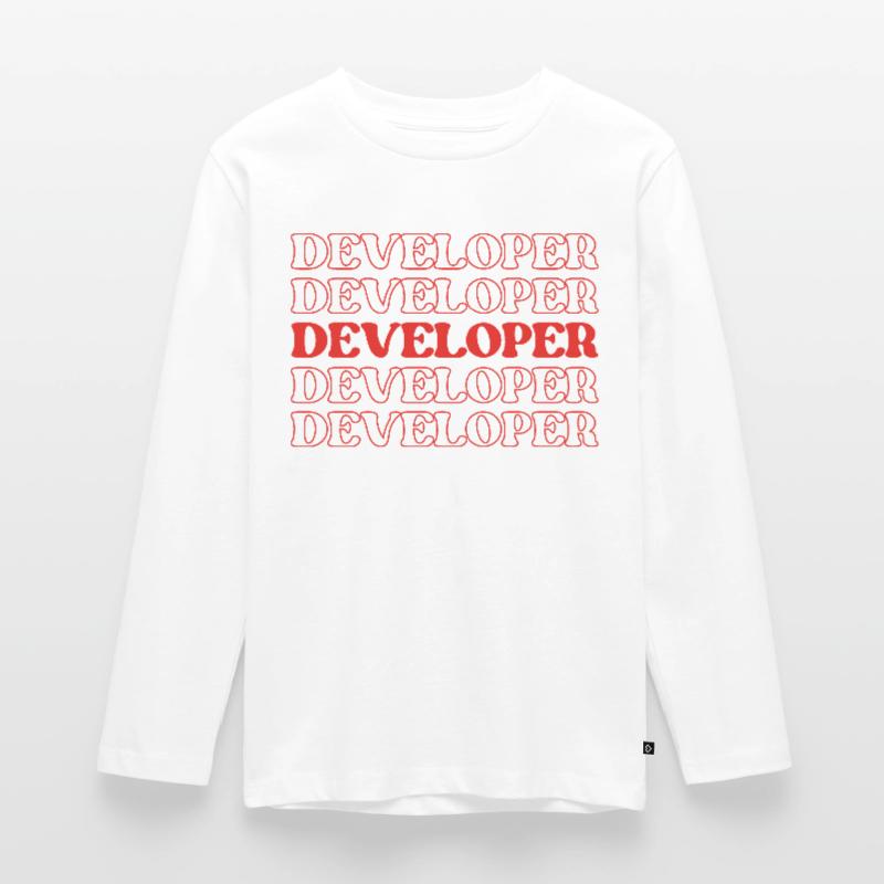 Developer Programmer Coder Coder Software Engineer Teenager Premium Organic Long Sleeve Shirt