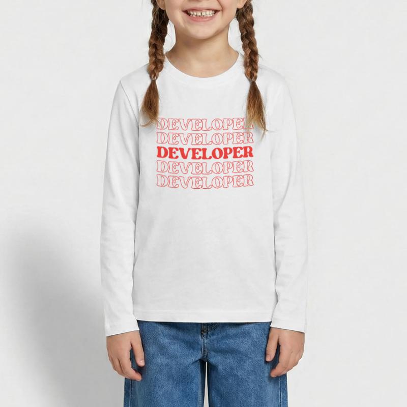 Developer Programmer Coder Coder Software Engineer Teenager Premium Organic Long Sleeve Shirt