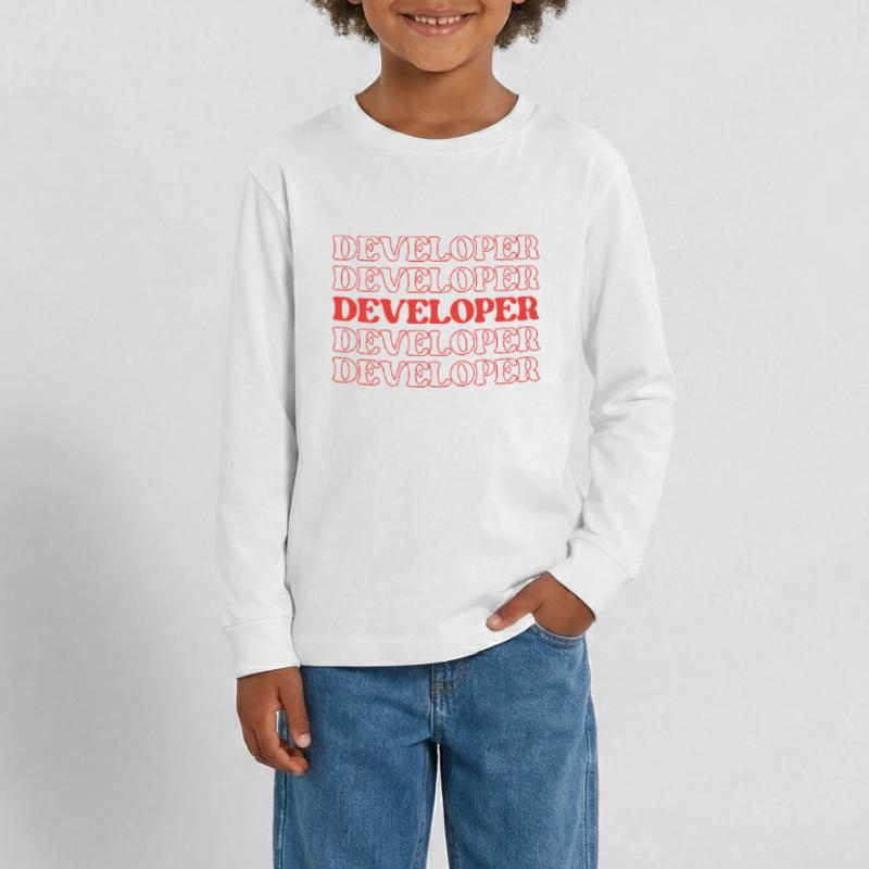 Developer Programmer Coder Coder Software Engineer Teenager Premium Organic Long Sleeve Shirt