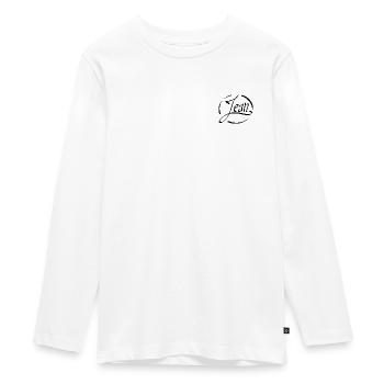 Jean - T-shirt manches longues Premium Ado - blanc - Devant - AI Model Kid Female (0cm)