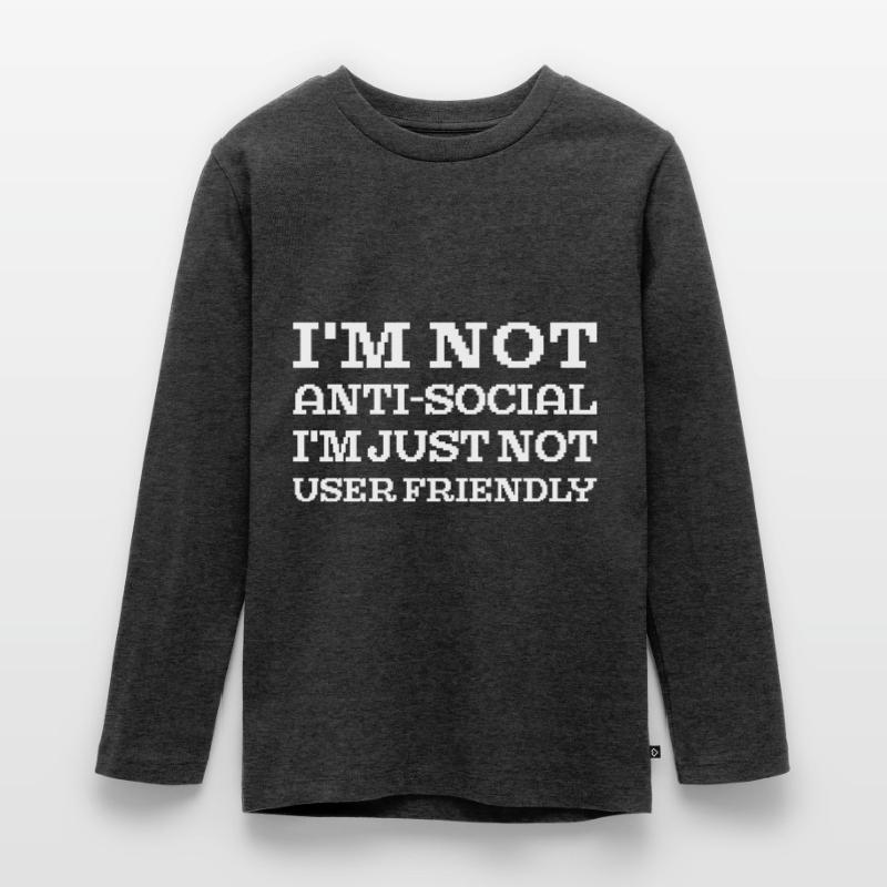 I'm Not User Friendly Web Developer Coder Teenager Premium Bio Langarmshirt