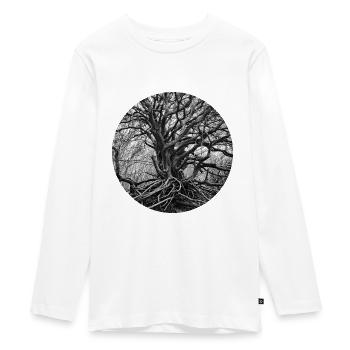 Tree of Life - Teenager Premium Organic Long Sleeve Shirt - white - Front - AI Model Kid Female (0cm)