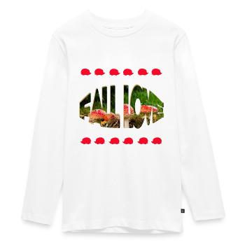 herbst 59 - Teenager Premium Bio Langarmshirt - Weiß - Vorne - AI Model Kid Female (0cm)