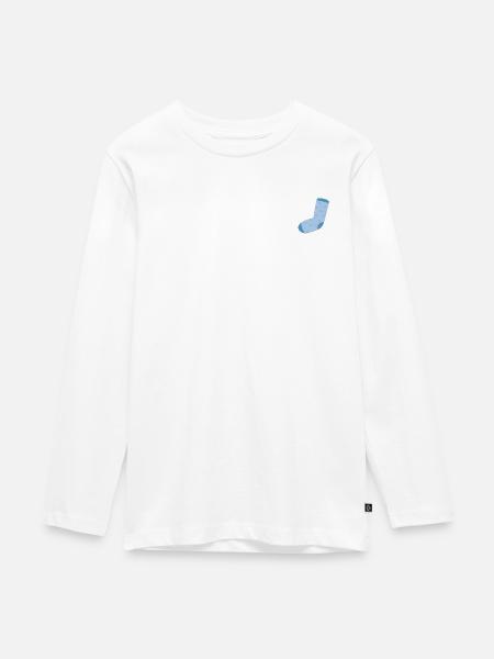 SOCKEN - Teenager Premium Bio Langarmshirt - Weiß