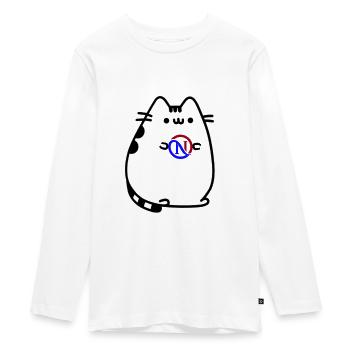 Collections enfants - T-shirt manches longues Premium Ado - blanc - Devant - AI Model Kid Female (0cm)