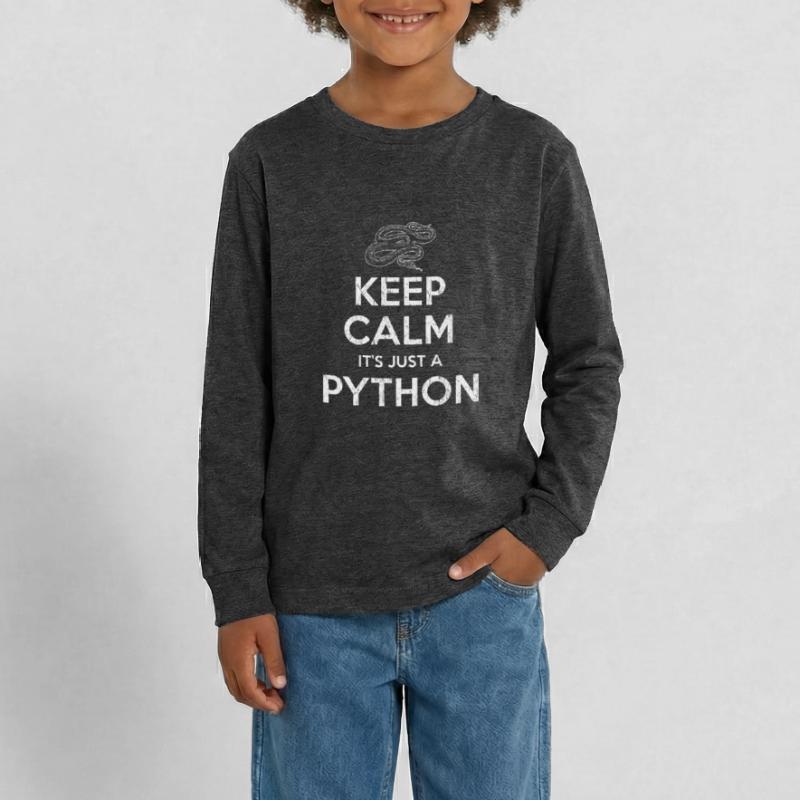 Python Snake Teenager Premium Organic Long Sleeve Shirt