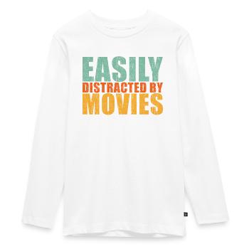 Film Fan - Teenager Premium Bio Langarmshirt - Weiß - Vorne - AI Model Kid Female (0cm)