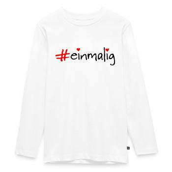 Unique - Teenager Premium Organic Long Sleeve Shirt - white - Front - AI Model Kid Female (0cm)