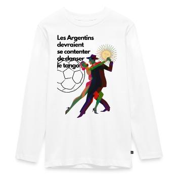 Les Argentins devraient se contenter du tango - T-shirt manches longues Premium Ado - blanc - Devant - AI Model Kid Female (0cm)