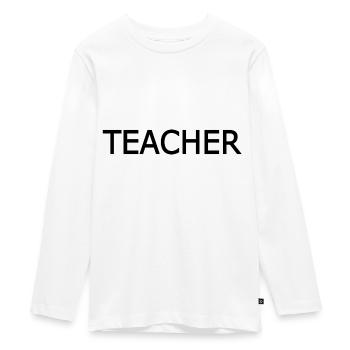 Teacher - T-shirt manches longues Premium Ado - blanc - Devant - AI Model Kid Female (0cm)