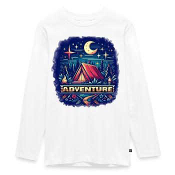 Adventure - Teenager Premium Organic Long Sleeve Shirt - white - Front - AI Model Kid Female (0cm)